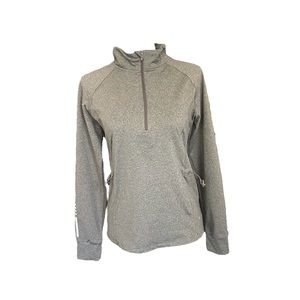 Grey workout jacket 1/2 zipper